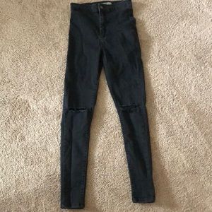 Top shop high waisted black jeans